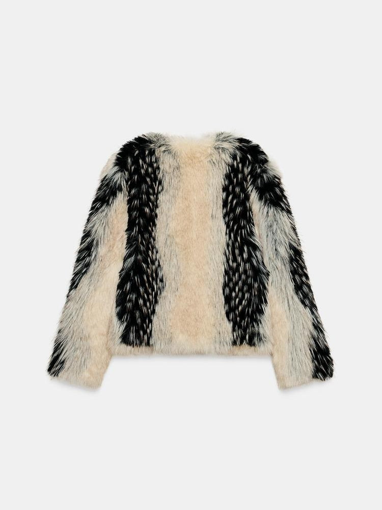 FAUX FUR SHORT COAT