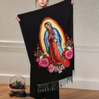 Virgin Mary Soft Warm Pashmina Scarf Tassel Scarves