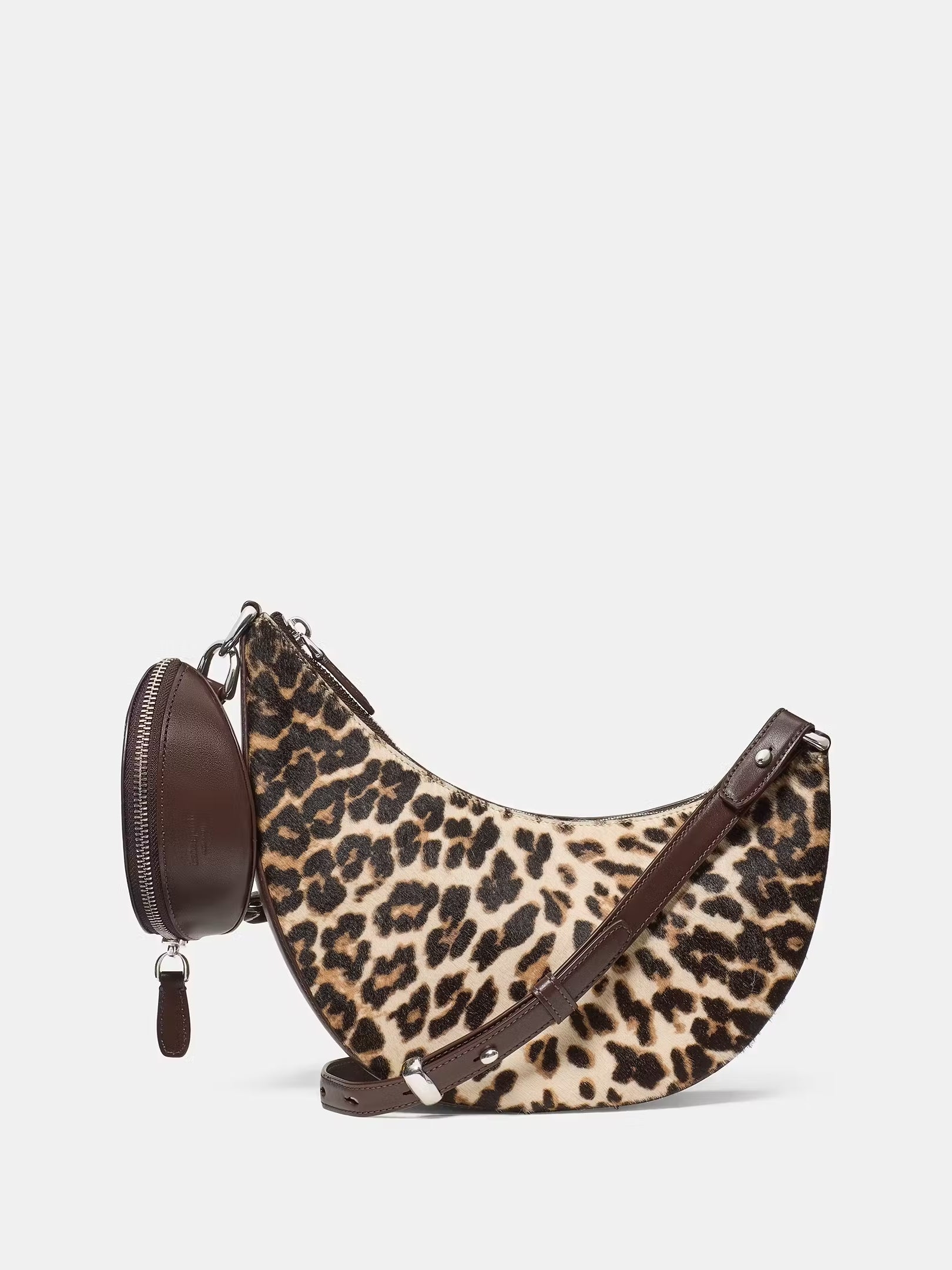 Leopard Haircalf Crossbody Bag