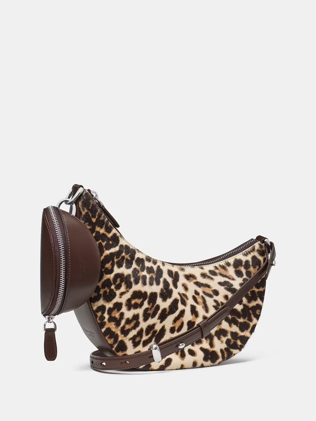 Leopard Haircalf Crossbody Bag