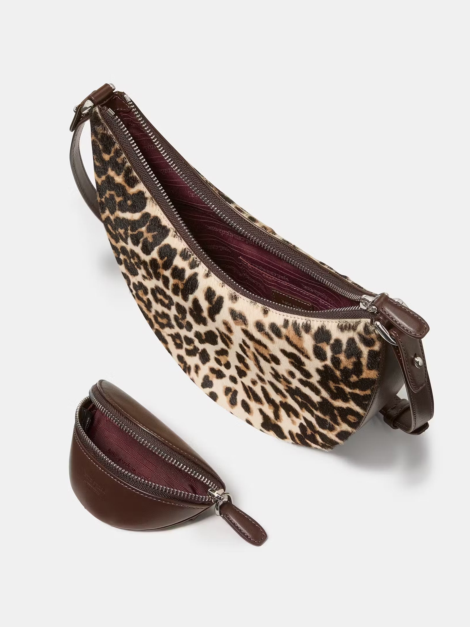 Leopard Haircalf Crossbody Bag