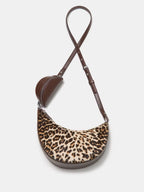 Leopard Haircalf Crossbody Bag