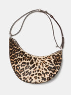 Leopard Haircalf Crossbody Bag