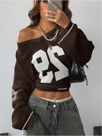 Oversized Crochet Jersey Shirts