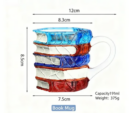 3D Painted Book Mug
