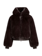 Faux Fur Zip-up Jacket