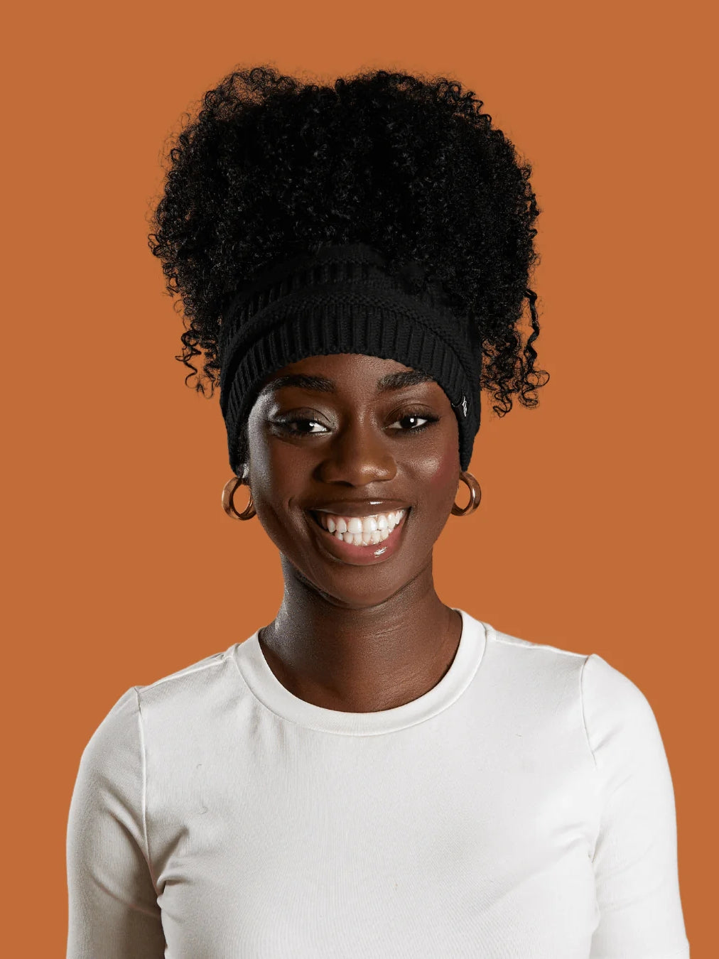 Satin Lined Puff Beanie