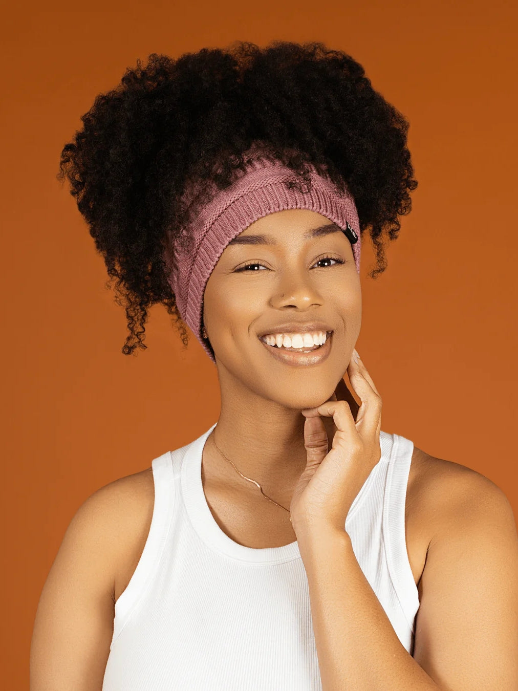 Satin Lined Puff Beanie