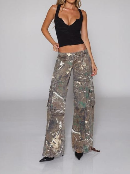 Denim Camo Pants