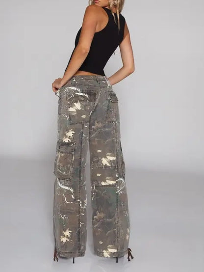 Denim Camo Pants