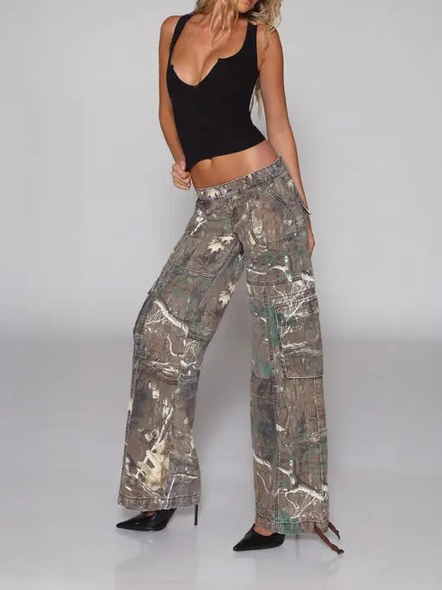 Denim Camo Pants