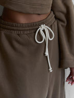 Hooded Drawstring Waist Suit