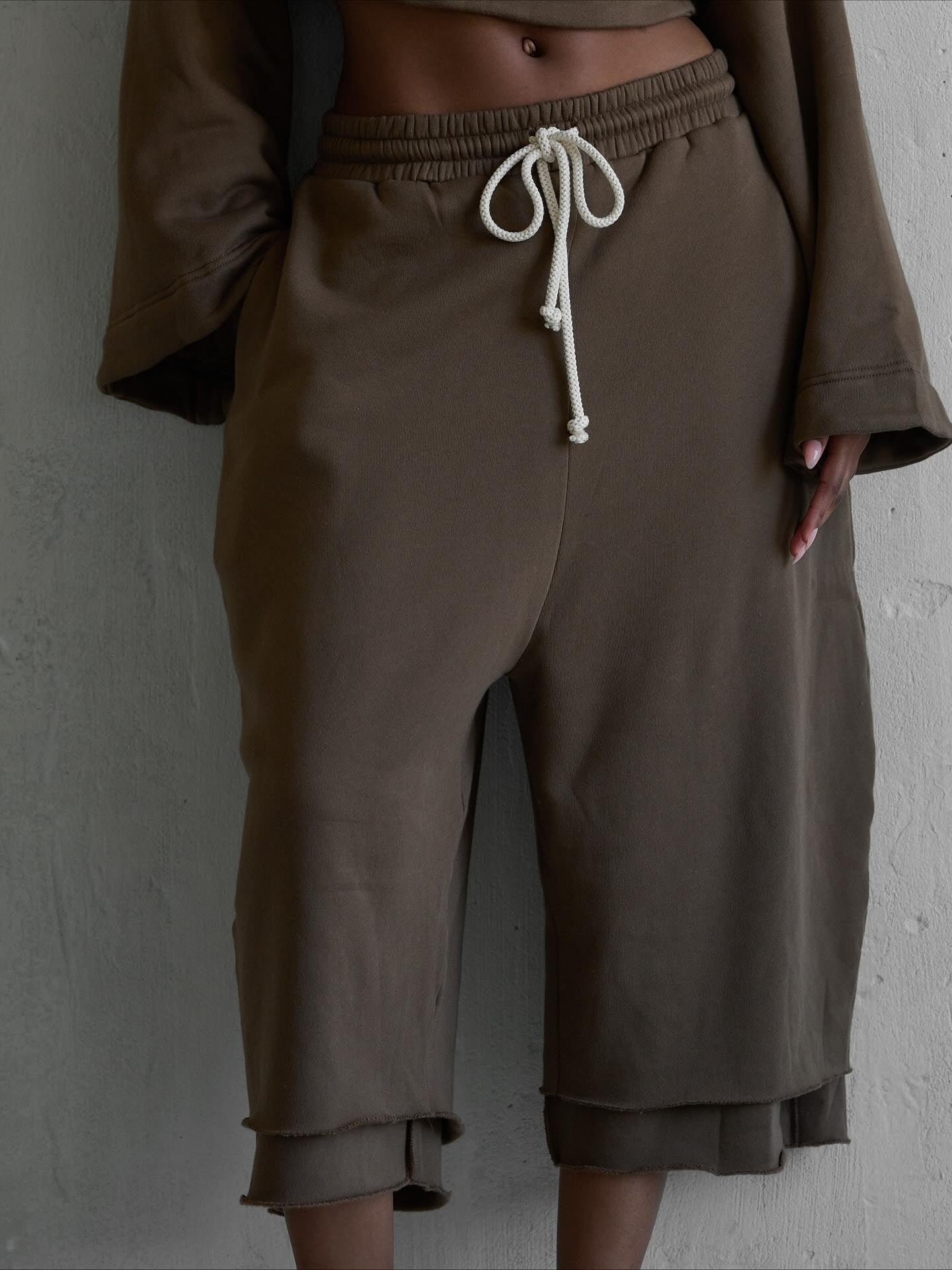 Hooded Drawstring Waist Suit