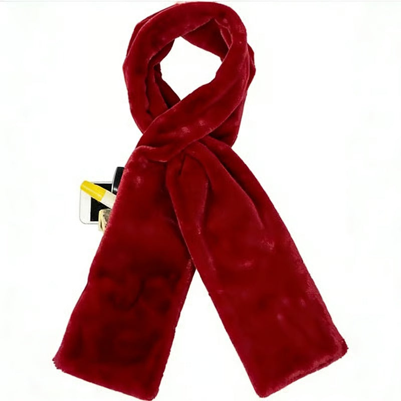 Hidden Zipper Pocket Scarf