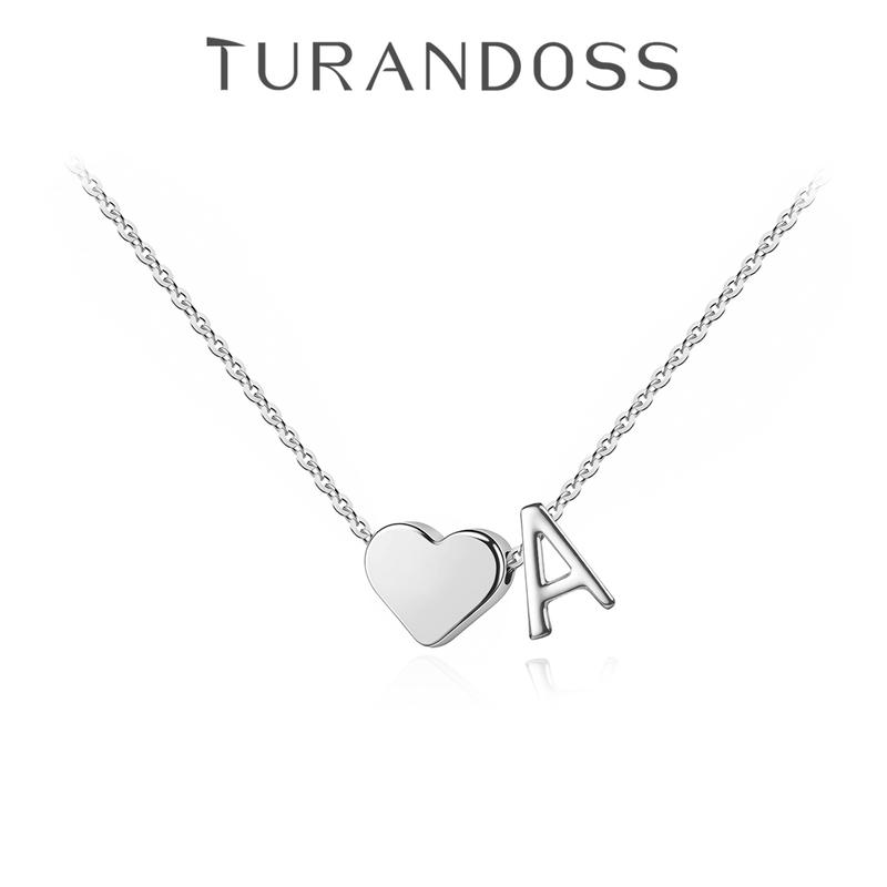 Golden Heart Letter A-Z Necklace