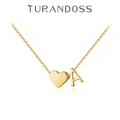 Golden Heart Letter A-Z Necklace