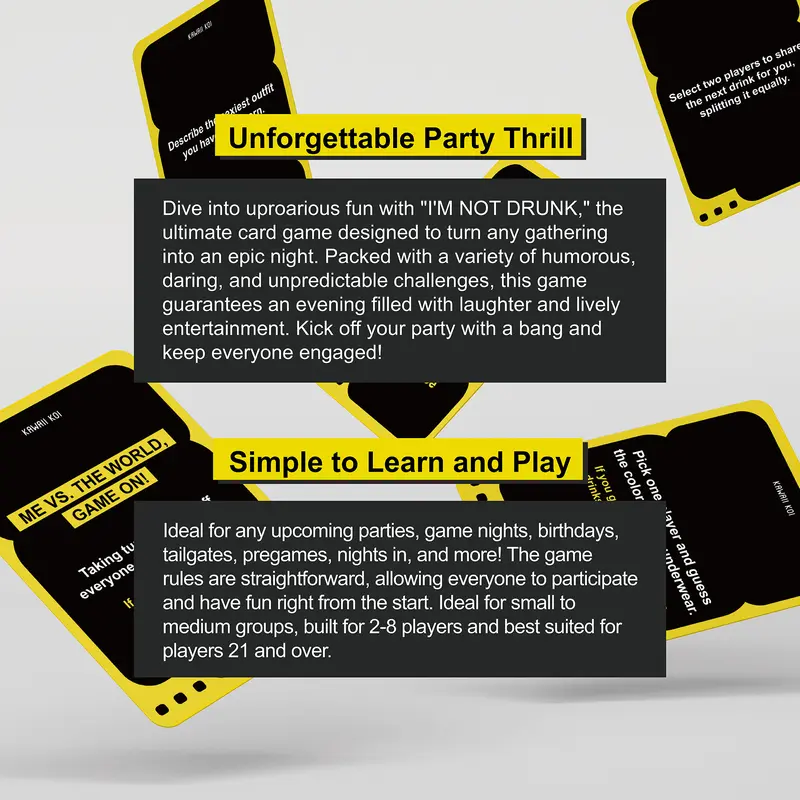 I'M NOT DRUNK Party Drinking Game