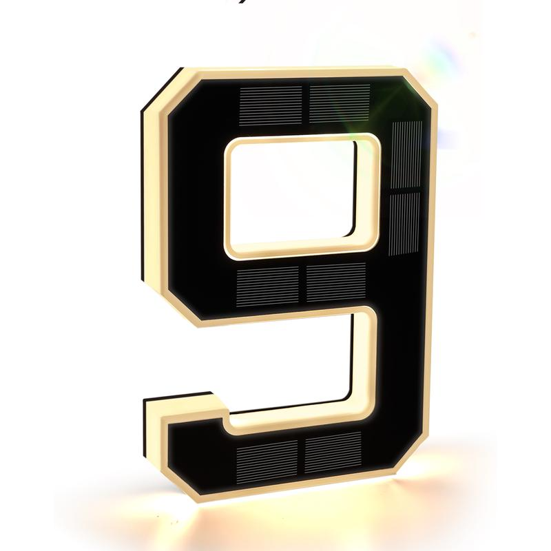 Solar Lighted House Numbers For Outside