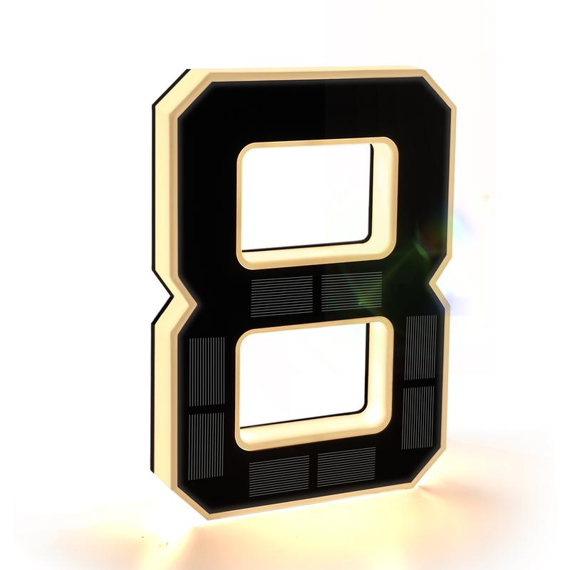 Solar Lighted House Numbers For Outside