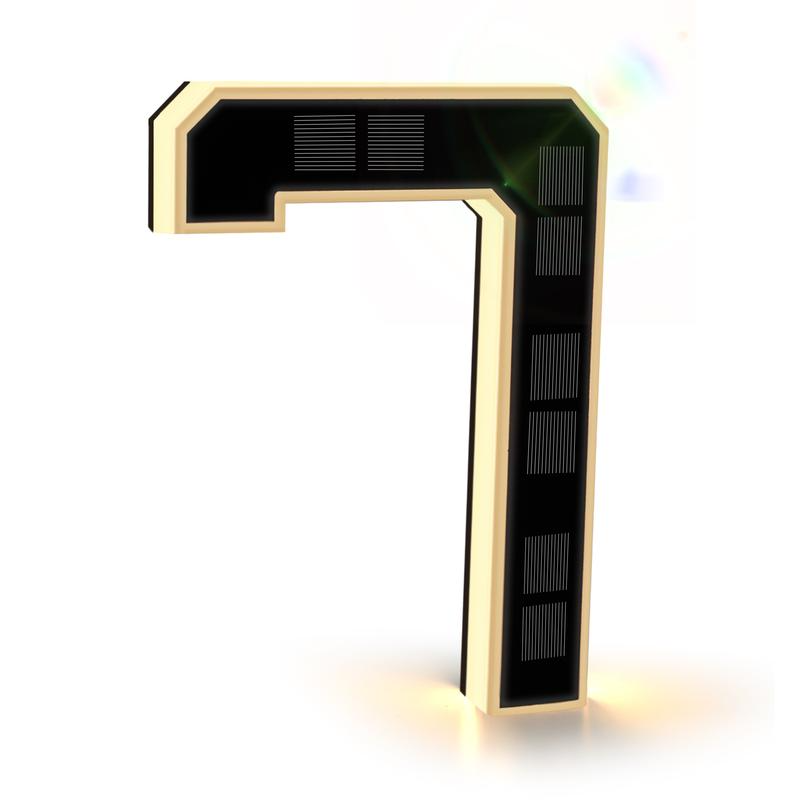 Solar Lighted House Numbers For Outside