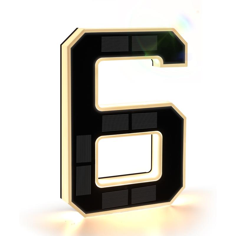 Solar Lighted House Numbers For Outside