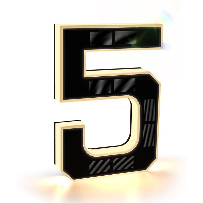 Solar Lighted House Numbers For Outside