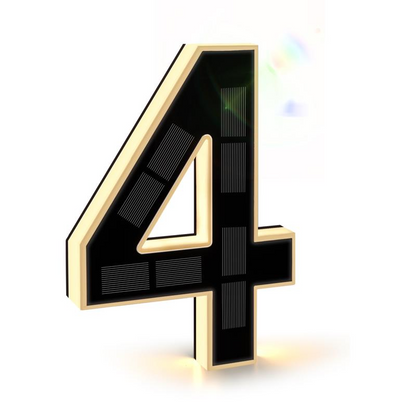 Solar Lighted House Numbers For Outside