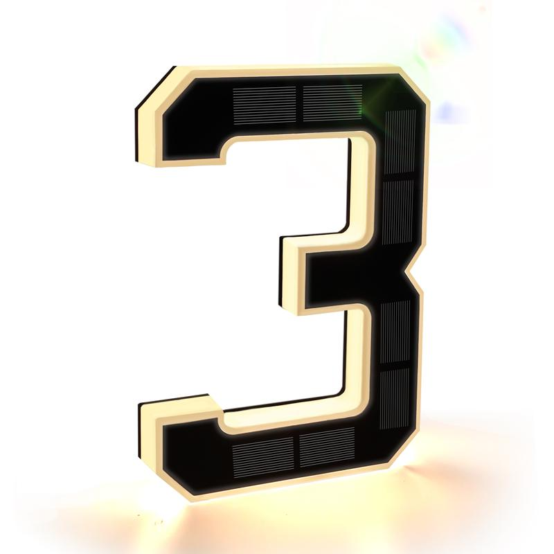 Solar Lighted House Numbers For Outside