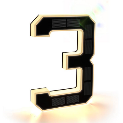 Solar Lighted House Numbers For Outside