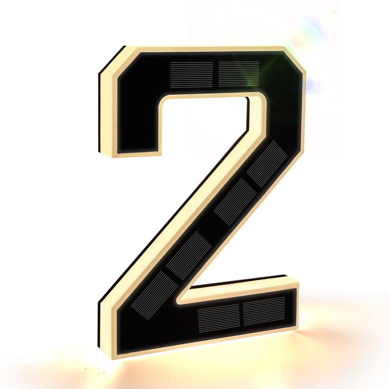 Solar Lighted House Numbers For Outside