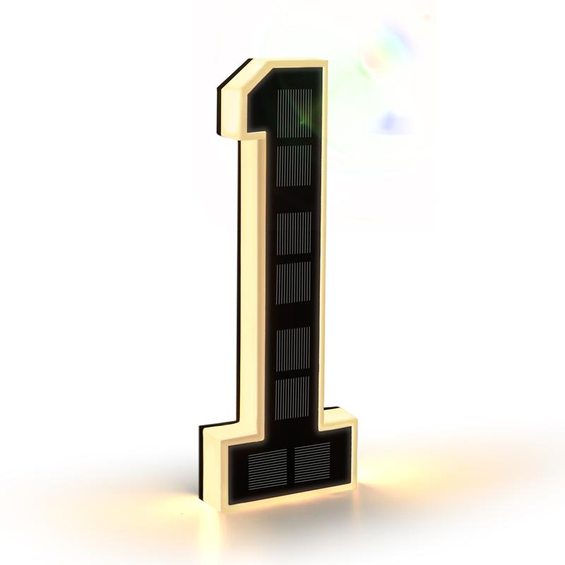 Solar Lighted House Numbers For Outside