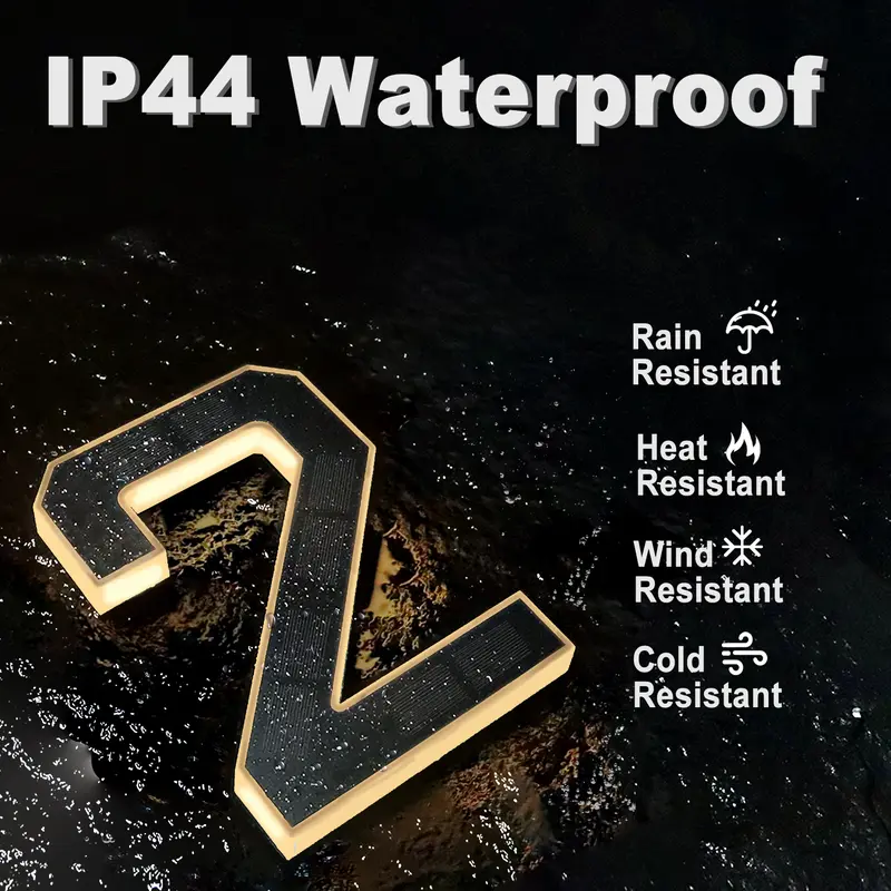 Solar Lighted House Numbers For Outside