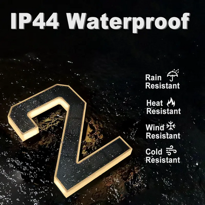 Solar Lighted House Numbers For Outside