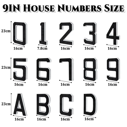 Solar Lighted House Numbers For Outside