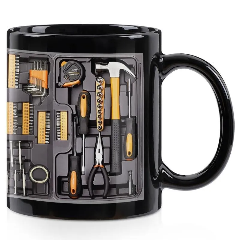 Creativity Funny Mechanic Toolbox Coffee Mug – 11oz Gift Mug For Auto Mechanics, Birthdays & Christmas