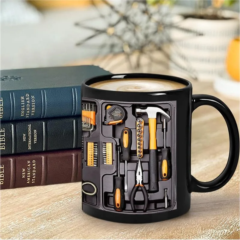 Creativity Funny Mechanic Toolbox Coffee Mug – 11oz Gift Mug For Auto Mechanics, Birthdays & Christmas