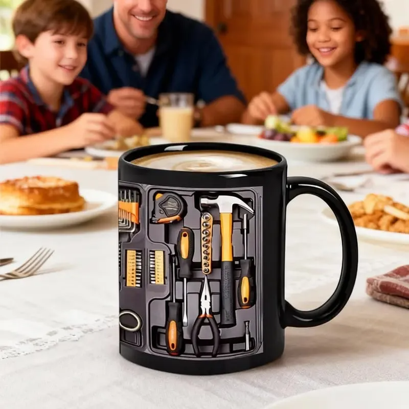 Creativity Funny Mechanic Toolbox Coffee Mug – 11oz Gift Mug For Auto Mechanics, Birthdays & Christmas