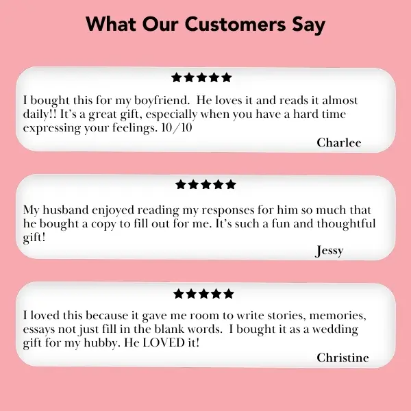 What I Love About You. Why I Love You Fill-in-the-Blank Gift Book