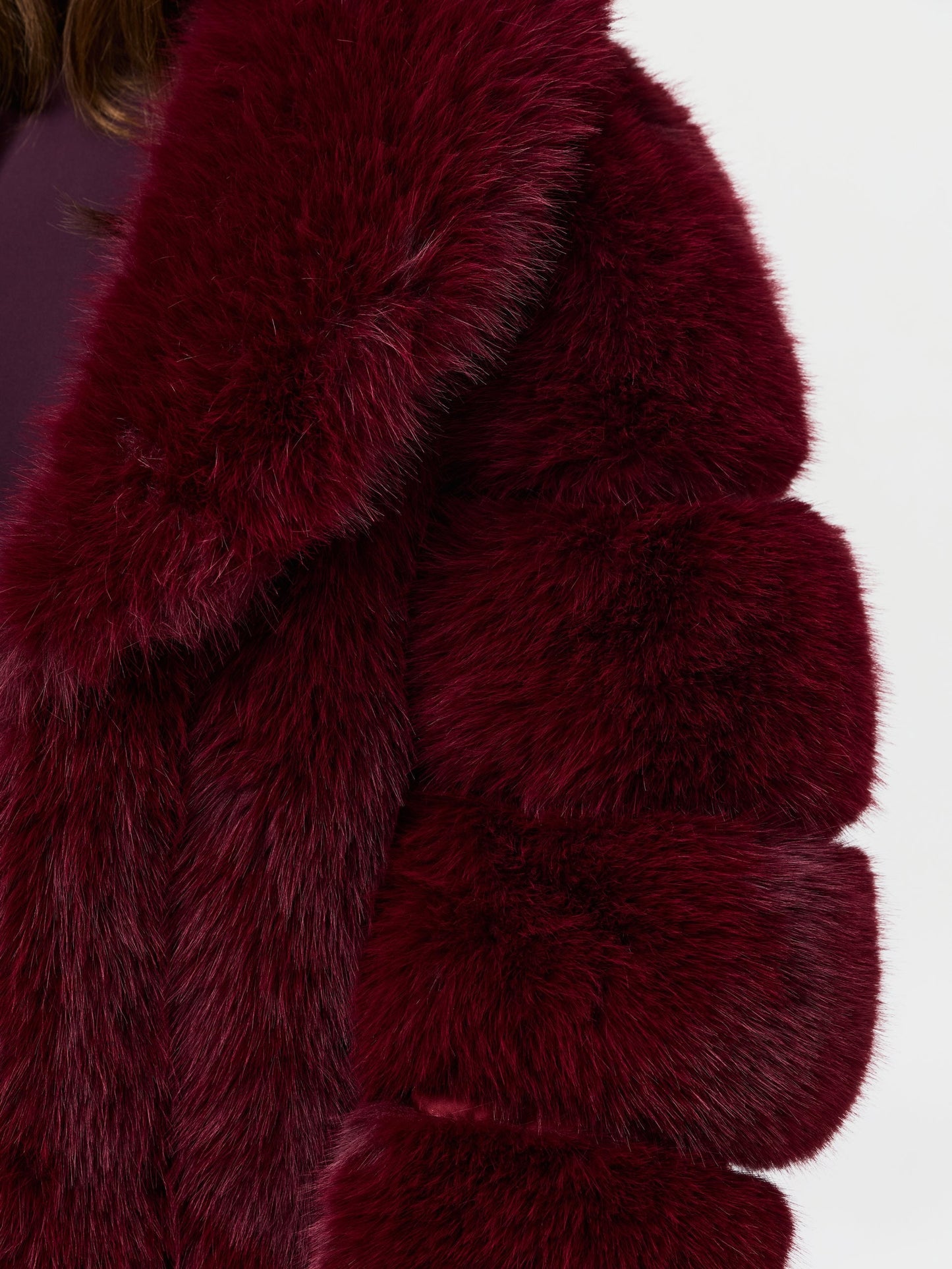 Faux Mink Pelted Coat