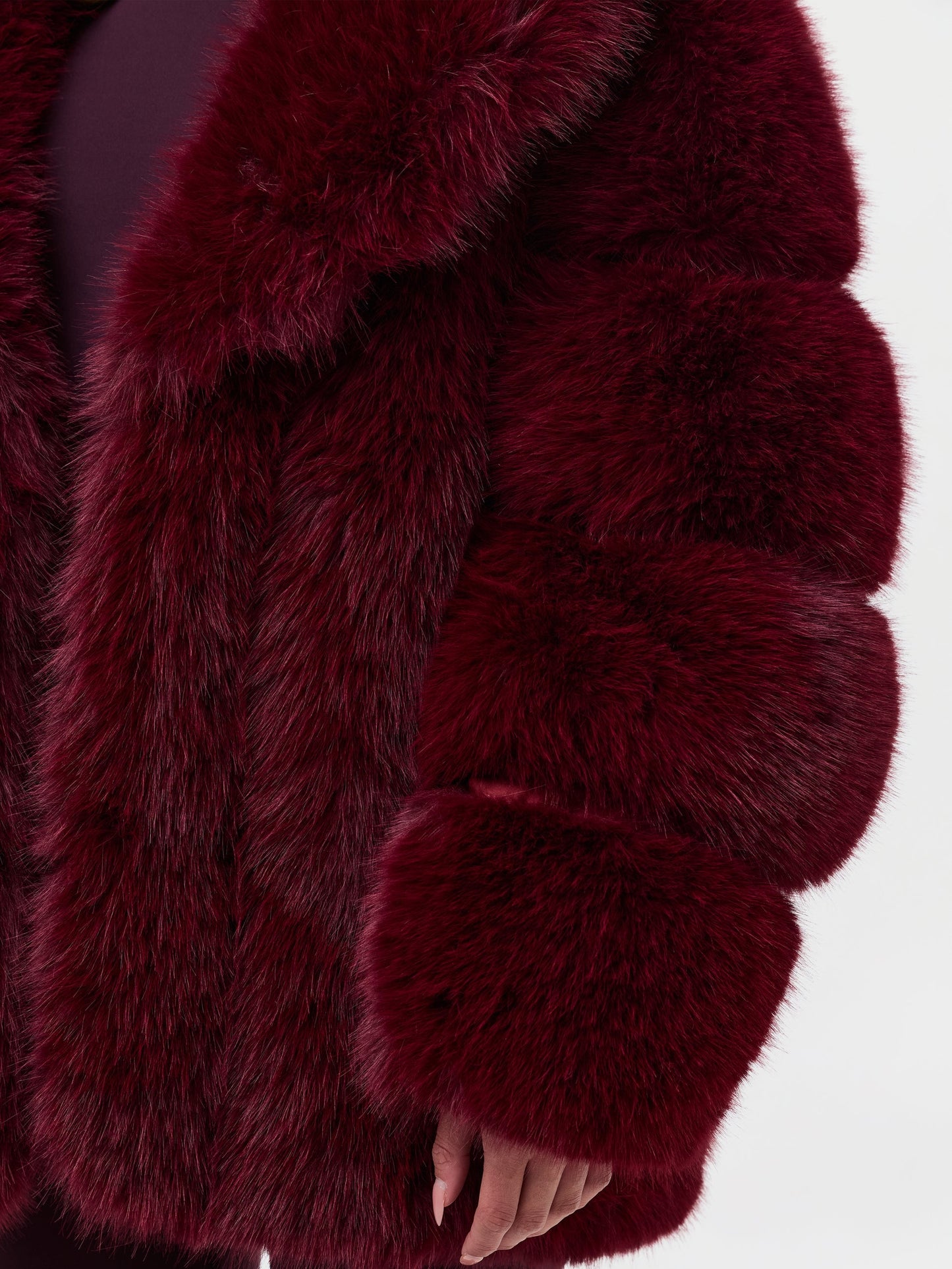 Faux Mink Pelted Coat