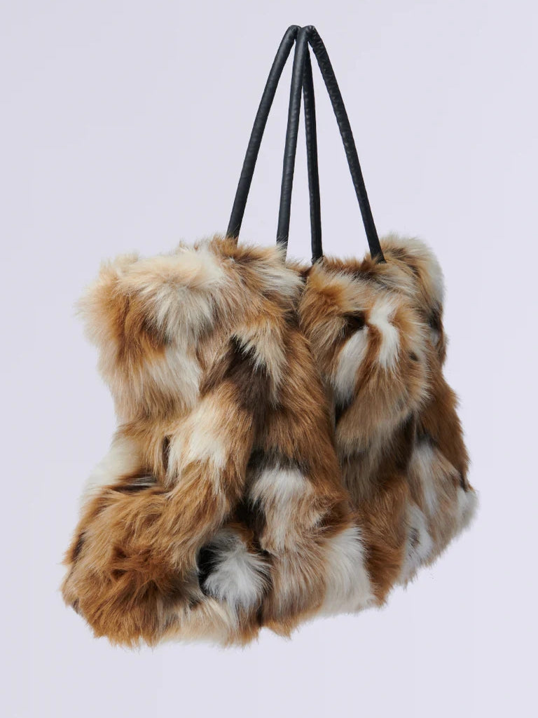 FAUX FUR TOTE