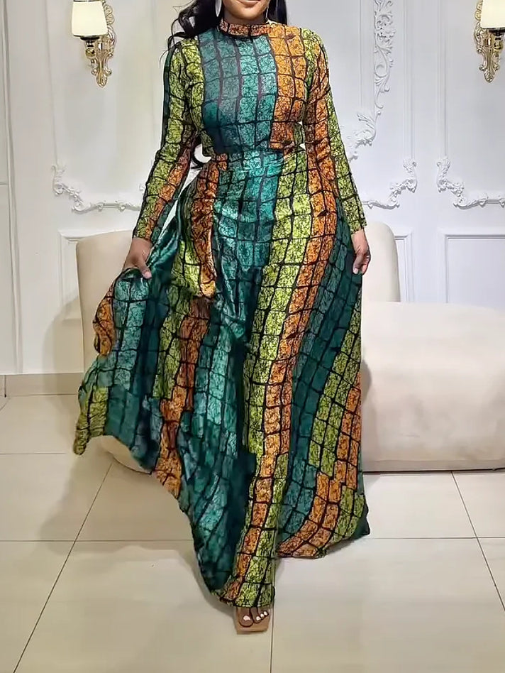 Emerald Kente Royalty Skirt Set