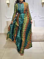 Emerald Kente Royalty Skirt Set
