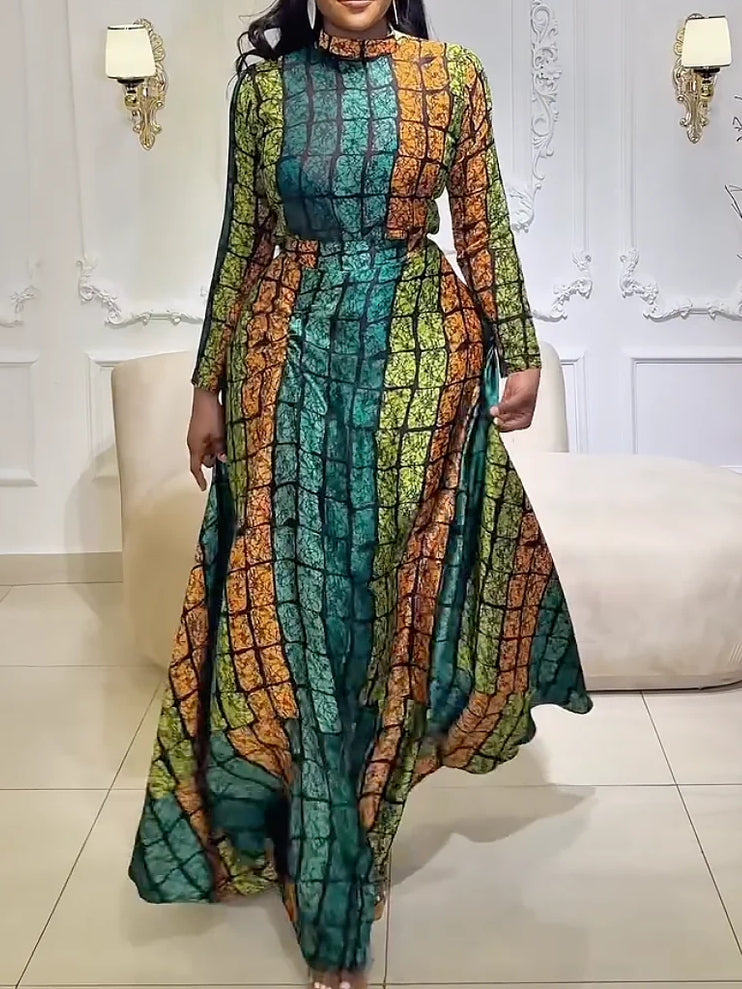 Emerald Kente Royalty Skirt Set