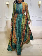 Emerald Kente Royalty Skirt Set
