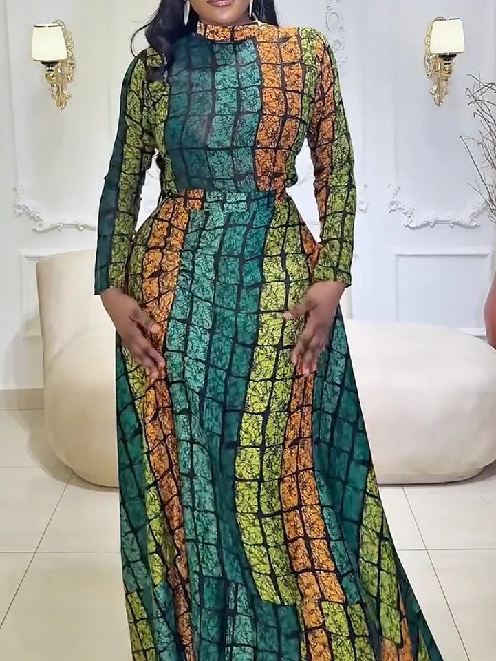Emerald Kente Royalty Skirt Set