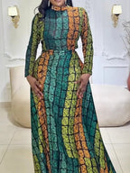 Emerald Kente Royalty Skirt Set