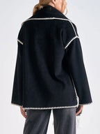 Olivia Stitch Jacket With Scarf