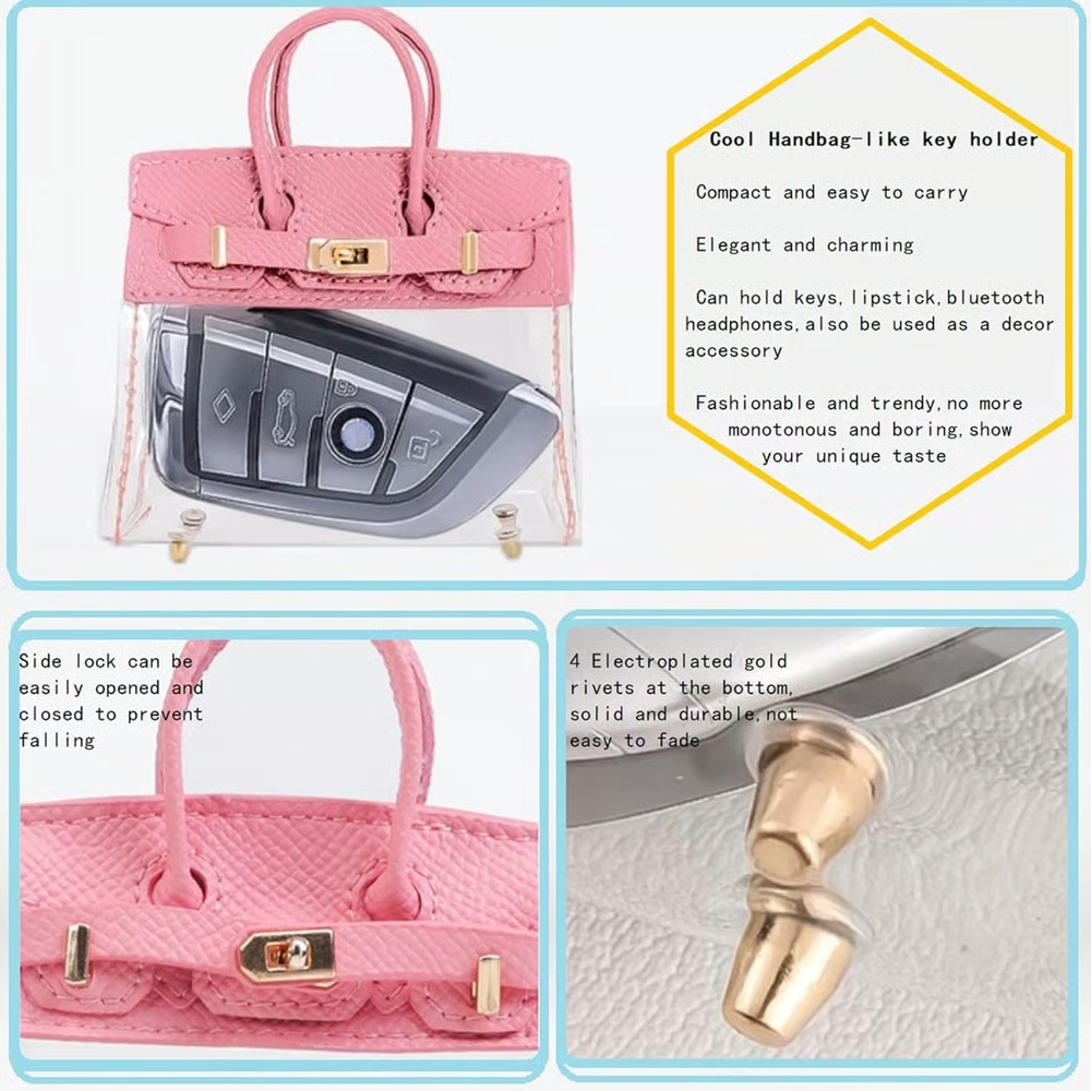 Elegant Handbag-like Key Fob Case & Small Wallet