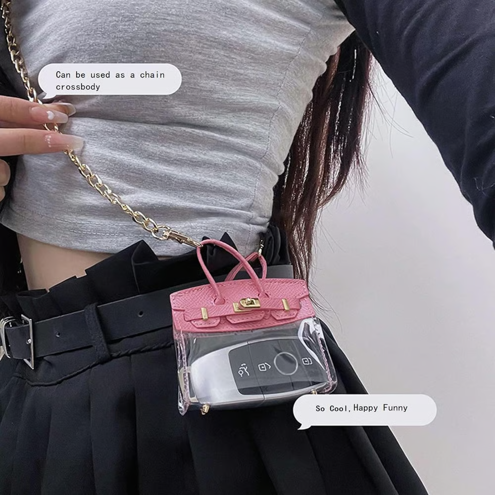 Elegant Handbag-like Key Fob Case & Small Wallet